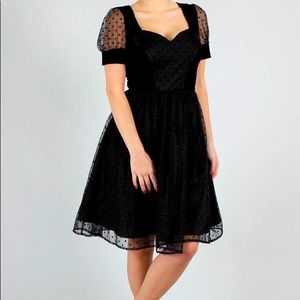 NWT Voodoo Vixen Vonda Velvet Flared Midi Dress